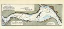 Penobscot River Chart 1889 Bangor and Bucksport Maine